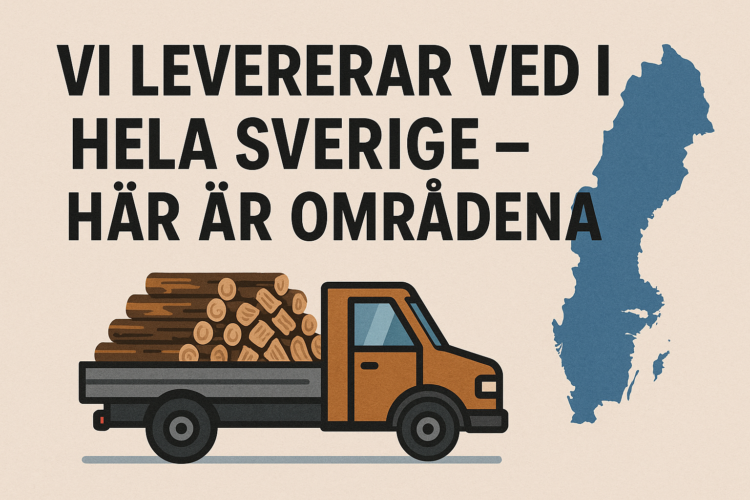 Vi Levererar Ved I Hela Sverige – Här Är Områdena