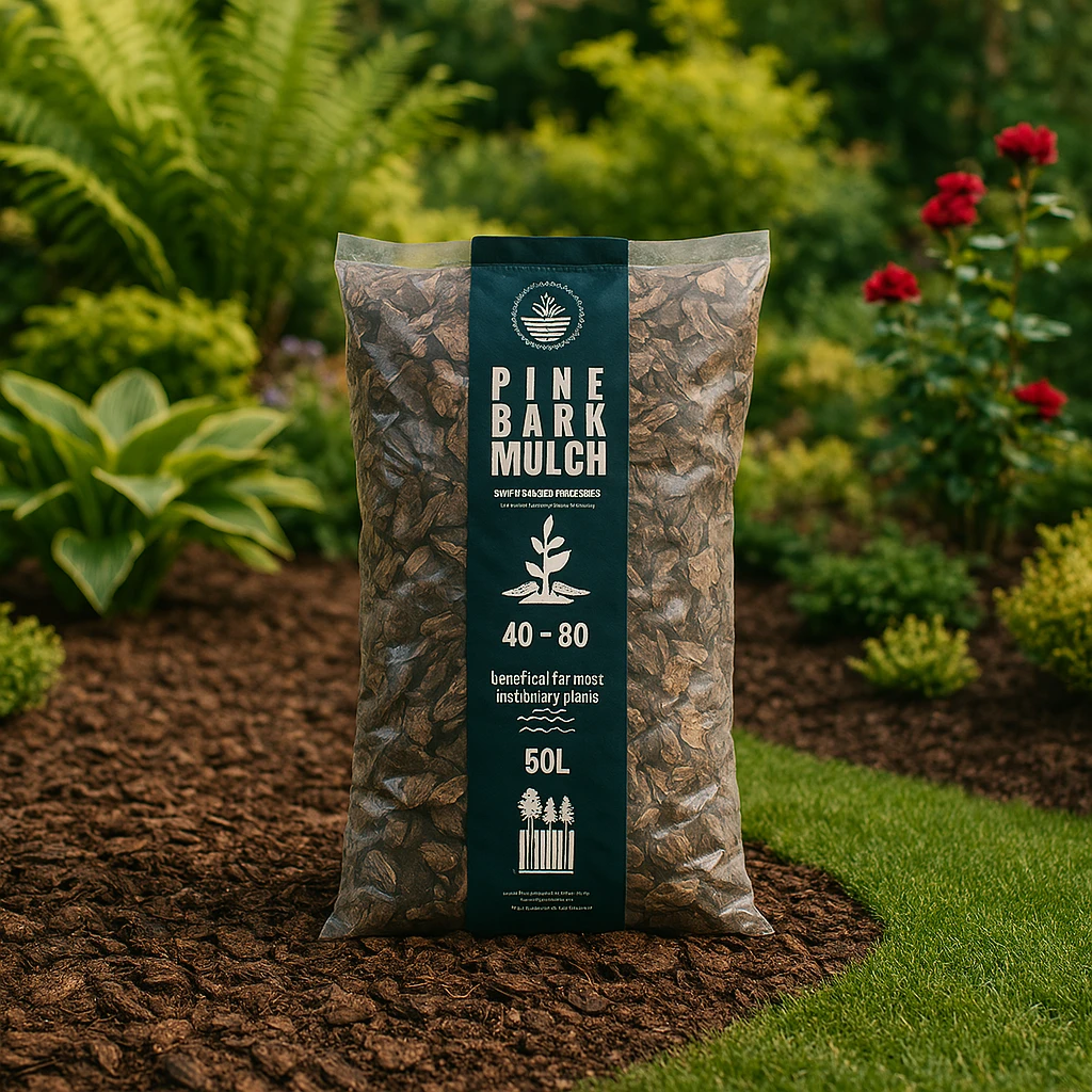 Täckbark Tall 40 - 80mm, 50L - Bild 2