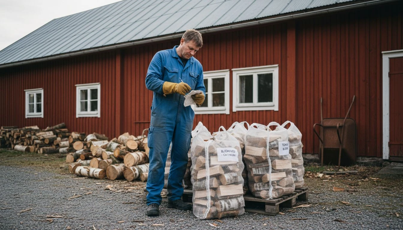 Hur packas och levereras ved för hållbar kvalitet