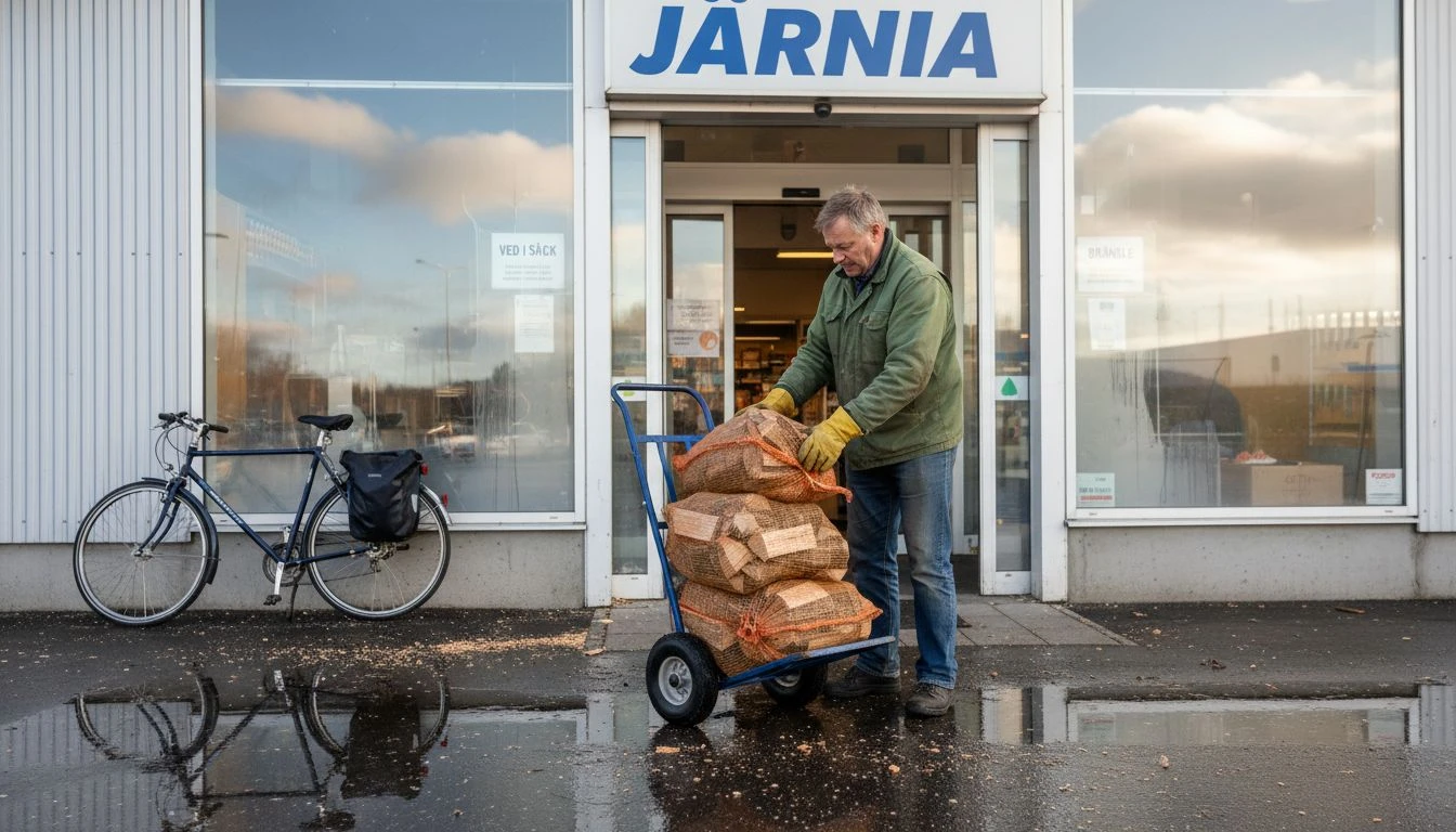 Vilka butiker säljer ved billigt i Sverige?