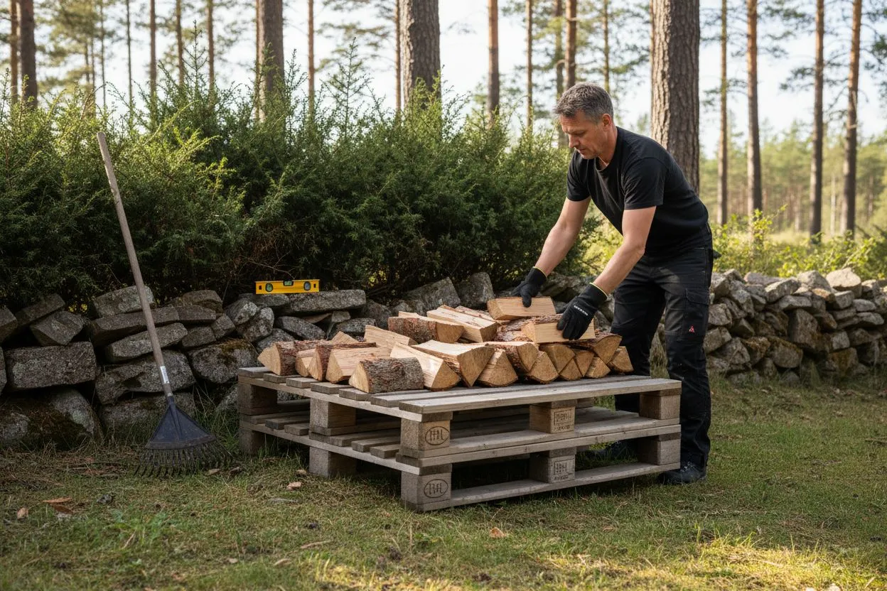 Packa ved effektivt: Så säkerställer du ordentlig vedhantering